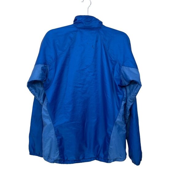 VTG Patagonia Women's Size M Full Zip  Windbreaker Jacket Blue STAINS! - Picture 2 of 10
